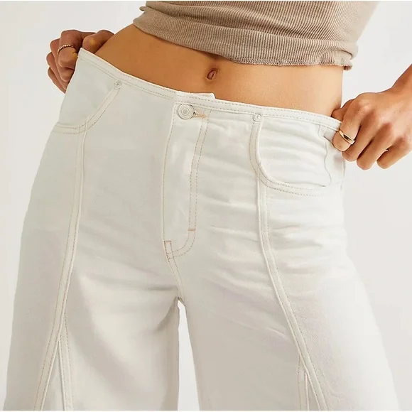 💫HP💫 NWTS FP SUPER WIDE LEG JEANS (30) - Picture 6 of 14